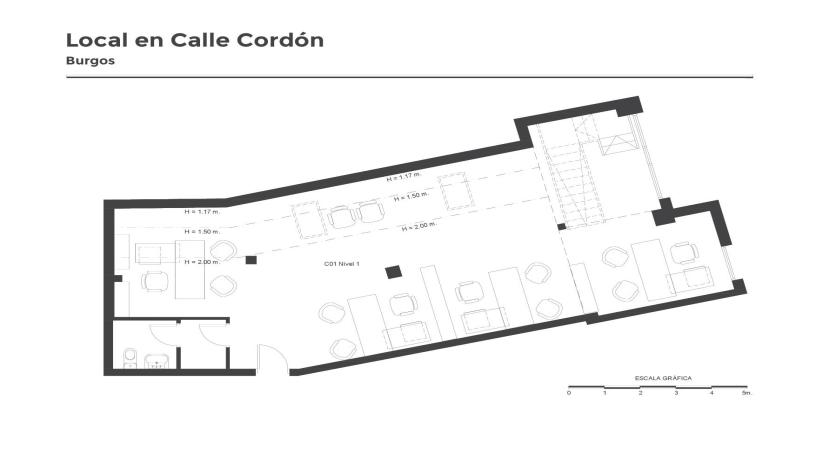 Oficina de 173m² en calle Cordon, Burgos