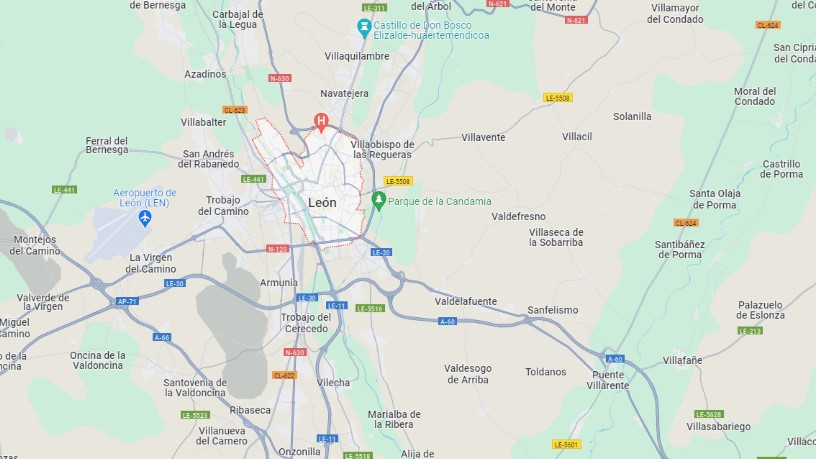 Terrain aménageable de 2194m² dans secteur Uld 08-01 Pc Ms-02.03, León