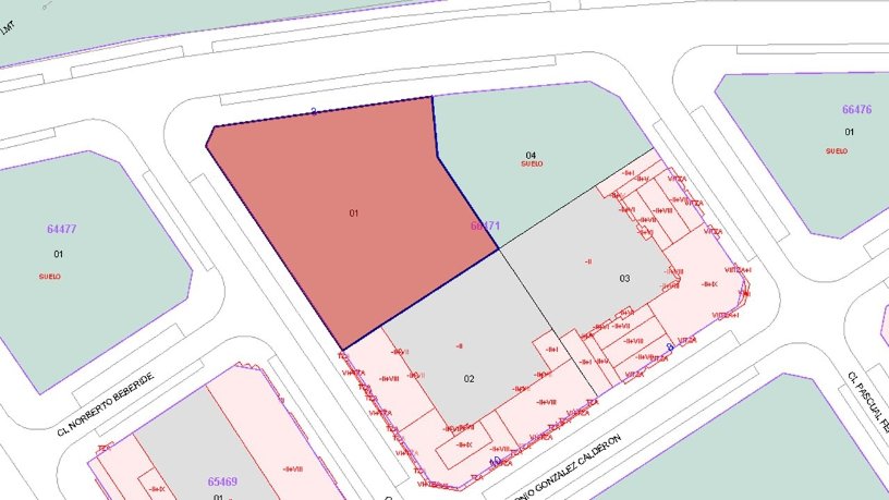 Terrain urbain de 2910m² dans rue Ronda Norte Bc, Ponferrada, León