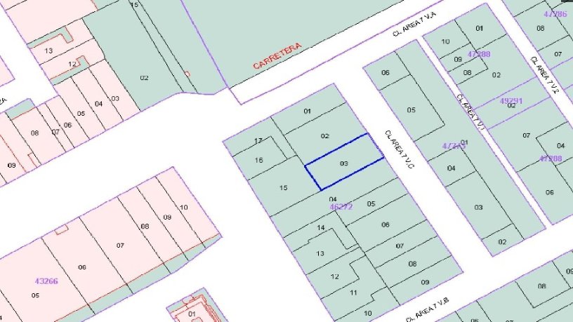 Terrain aménageable de 702m² dans rue Area, Palencia