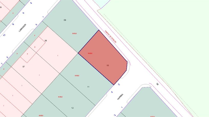 Suelo urbano de 611m² en calle Huebra, Santovenia De Pisuerga, Valladolid