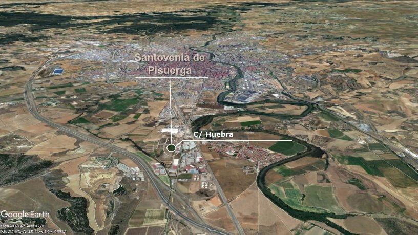 Terrain urbain de 611m² dans rue Huebra, Santovenia De Pisuerga, Valladolid