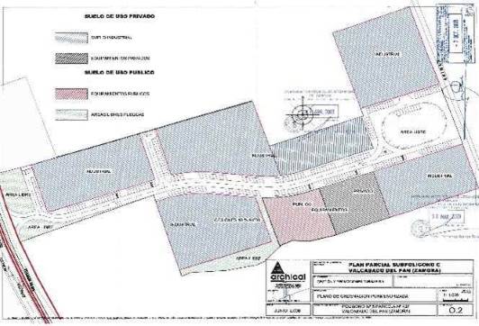 Work stopped on street Subpoligono C Fr 2897, Valcabado