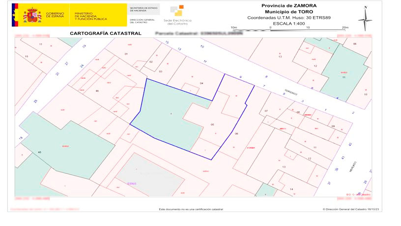 Adosado de 464m² en calle Odreros, Toro, Zamora