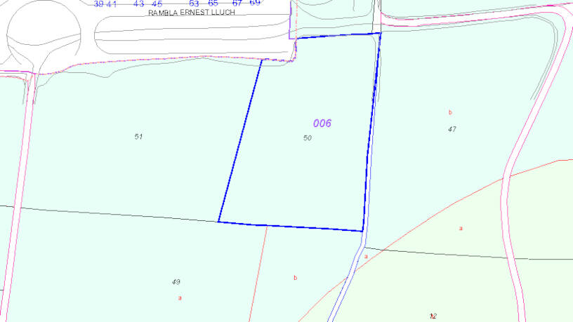 Developable land in sector 3, La Granada Sud-est, Ppu3, Finca Registral Nº 40, Cardedeu