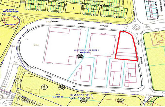 4255m² Urban ground on avenue Andorra 29-33 Y Avda.paisos Catalans 14-18, Igualada, Barcelona