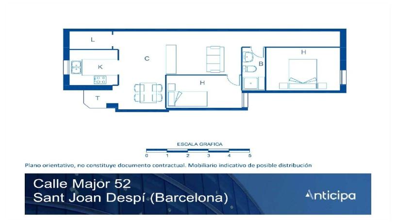 Piso de 61m² en calle Major, Sant Joan Despí, Barcelona