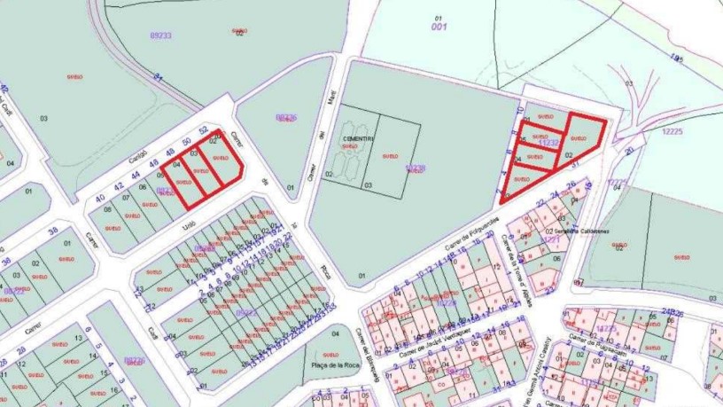 Terrain aménageable de 2558m² dans marche Canigo,parcela 11, Ua-3 Adoberies, Calldetenes, Barcelona