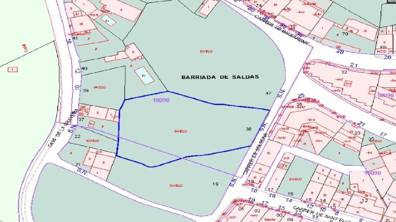 Suelo urbanizable de 2175m² en calle Solsona, Manresa, Barcelona