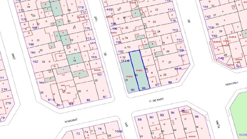 Suelo urbano de 176m² en calle Sant Honorat, De, Terrassa, Barcelona