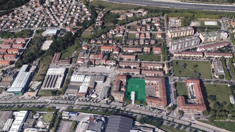 Urban ground in street Joan Fuster, Sarrià De Ter, Girona