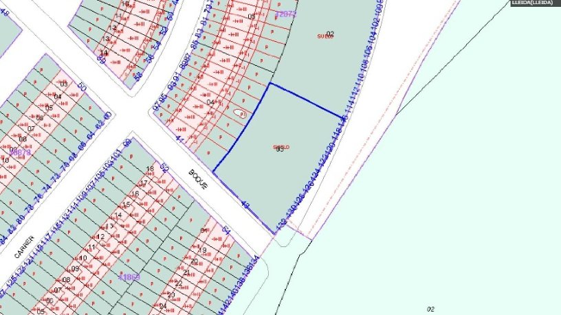 Suelo urbano de 1255m² en avenida Amposta, Lleida, Lérida