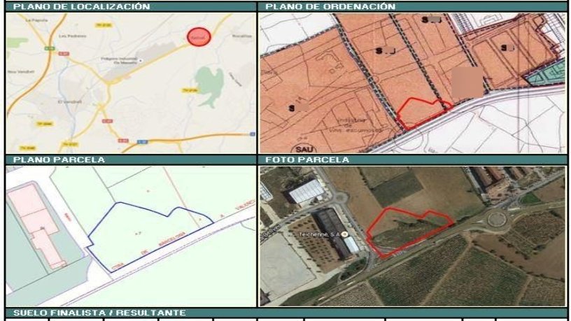 Suelo urbanizable de 4917m² en calle Poligono 3, Parcela 7,7, Vendrell (El), Tarragona