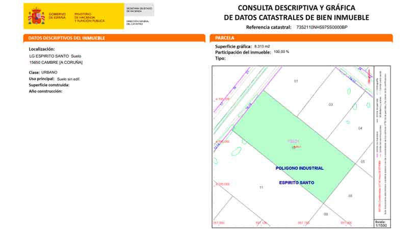 Terrain urbain  dans zone ind. Espiritu Santo(lubre), Cambre