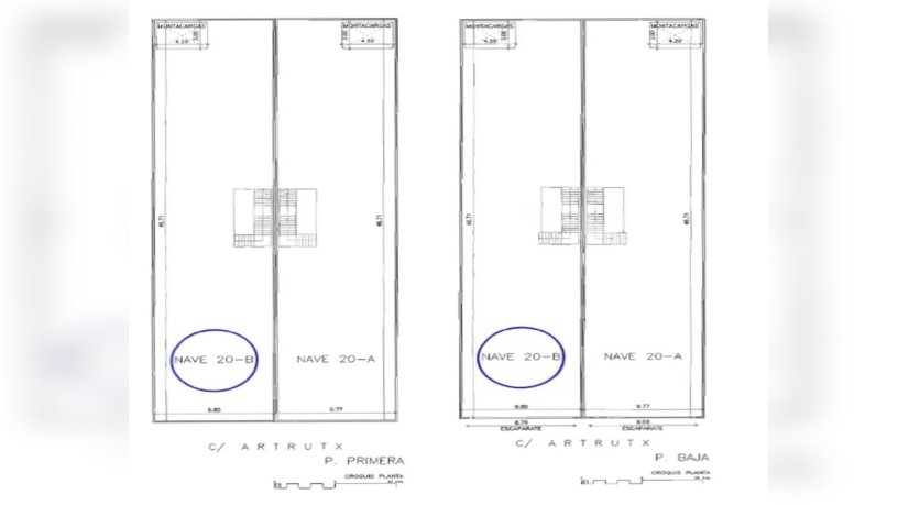 Nave industrial de 1410m² en calle Artrutx-poima, Maó-mahón, Baleares