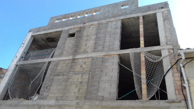 Travail arrêté dans rue Lluna, Pobla (Sa), Baleares