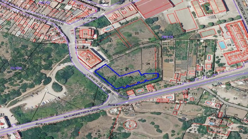 Developable land in street Des Banyer, Alaior, Baleares