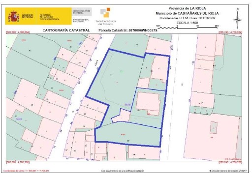 Travail arrêté  dans rue Mayor, Castañares De Rioja