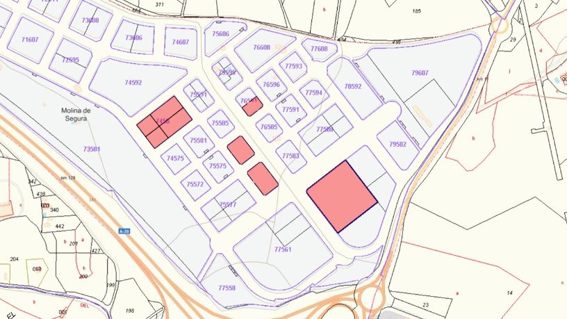 Terrain aménageable de 19305m² dans rue Aa  (Sector Zdg-m10 ), Molina De Segura, Murcia