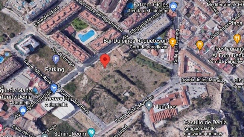 Suelo urbanizable de 3393m² en avenida Miguel Hernandez, Dénia, Alicante