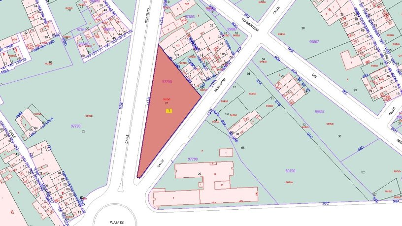 Terrain urbain de 5237m² dans rue Carrus, Elche/elx, Alicante