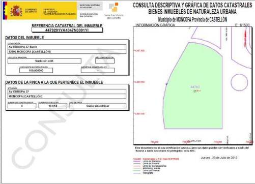 Suelo urbanizable  en partida Bobalar O La Torre Sec B,belcaire Sut,pg 10,pc 30a, Moncofa