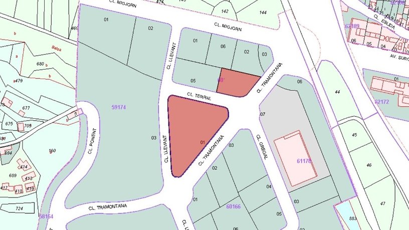 Suelo urbano de 1061m² en calle Tramontana, Vall D´uixó (La), Castellón