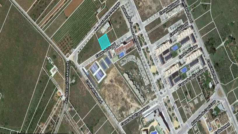 Suelo urbano de 1018m² en calle Gregal, Torreblanca, Castellón