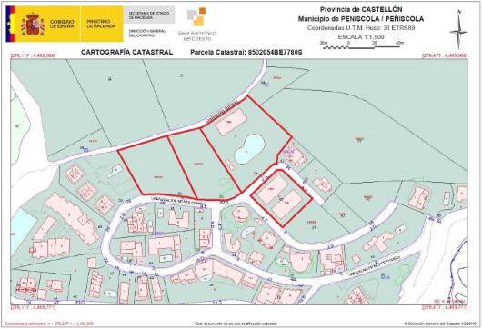 8044m² Urban ground on urbanization Monte Pichells.parcela 6, Peníscola/peñíscola, Castellón