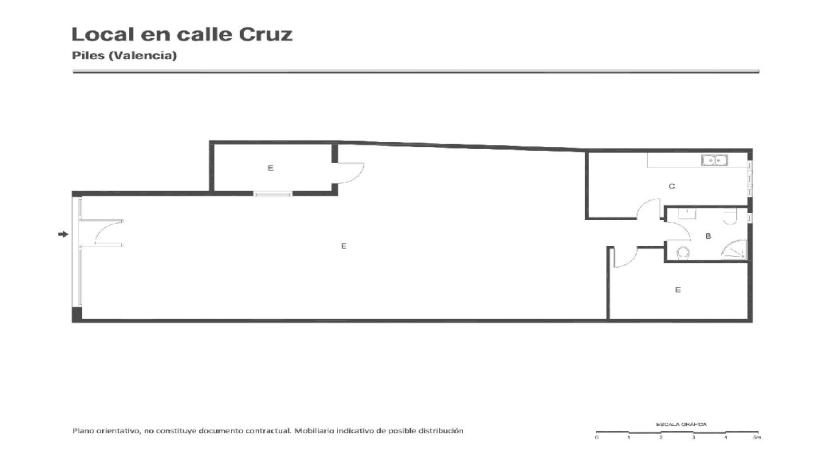 Locaux/Bureau de 152m² dans rue Santa Creu, Piles, Valencia