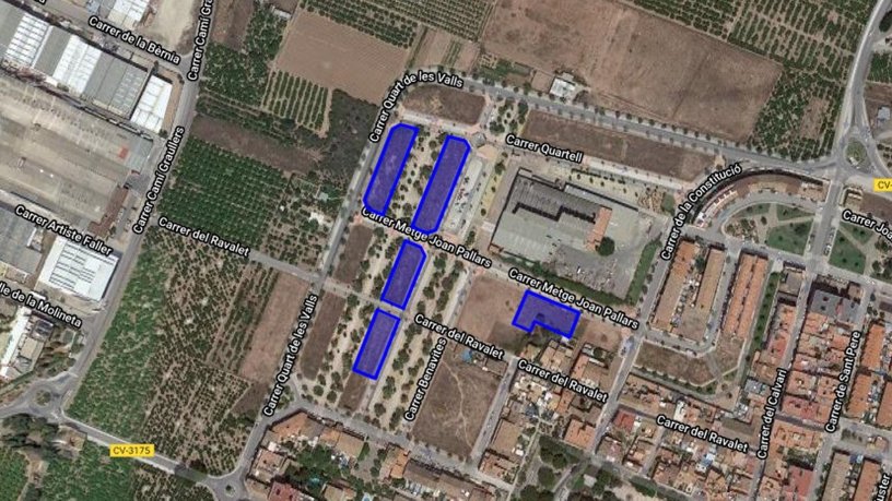 Terrain urbain de 1059m² dans rue Ue Sector Pb2, Canet D´en Berenguer, Valencia