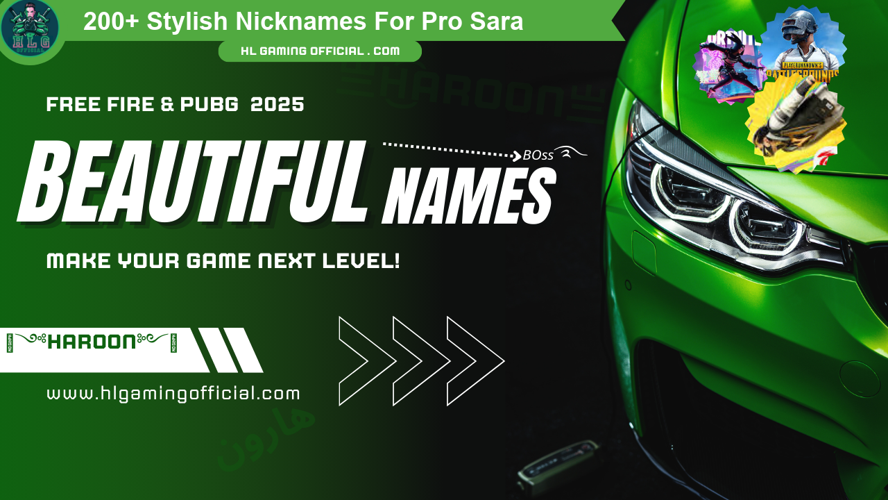 Stylish Free Fire name style for Pro Sara - Find Unique and Creative Nicknames Stylish Free Fire name style for Pro Sara - Creative and Unique Nicknames