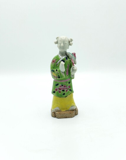 Jiaqing young lady figurine - Figura de jovem do período Jiaqing