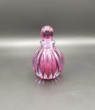 Perfume bottle in pink Murano glass, possibly by Archimede Seguso., 12,8x8,5x8,5cm, 1950-1970