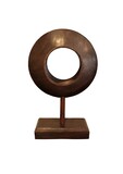 Wood sculpture on a stand of the same wood., 48cm,