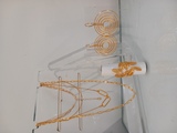 Prata 925 com banho de ouro, ,