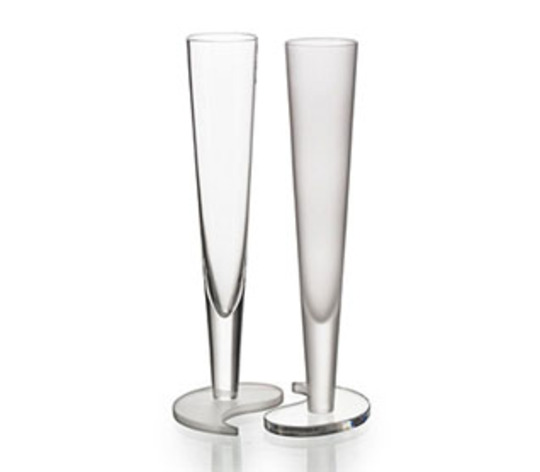 Pair of champagne flutes - Par de flutes "Simbios"