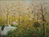 Oil on wood. Signed., 151x114cm,