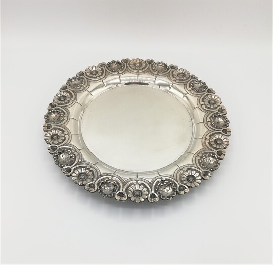 Portuguese silver salver - Salva de prata I