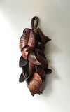 ECOARTS - Amazônia creation. Pau-arara seeds and natural fibers. Sustainable materials. Part of an innovative project to reforest the amazonian forest in the Mato Grosso region., 70x30cm,