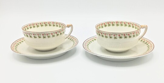 Limoges tea cup set for 12 - Conjunto de chávenas de chá Limoges para 12 pessoas