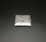 Art Déco cigarette case. 800/1000 silver. Purity mark for 800/1000 used in Germany, Austria and Italy. 109g., 10x8x0,8cm,