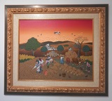 Manuel Castro, The Harvest, Oil on canvas, 80x70cm, 1994
