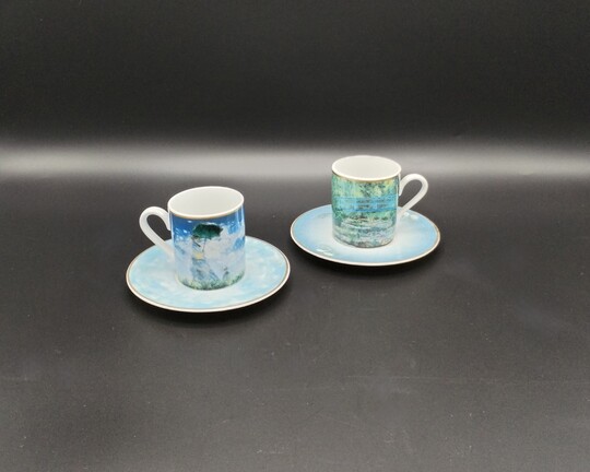 Pair of "Monet" coffe cups - Par de chávenas "Monet"