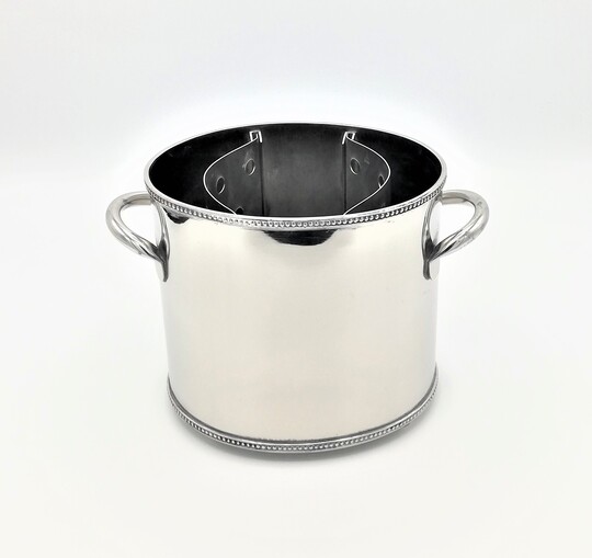 Small silver plated wine bucket - Pequeno frappé em casquinha