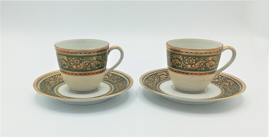 Set of 12 Limoges coffee cups and saucers - Conjunto de chávenas de café de Limoges para 12 pessoas 