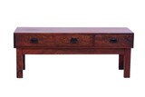 Swedish modern sideboard with 3 drawers. Brazilian rosewood (Dalbergia nigra) root veneer. Signs of use., 45 x 116 x 39 cm, 20th century (1960&#39;s) - Séc. XX (década de 60)