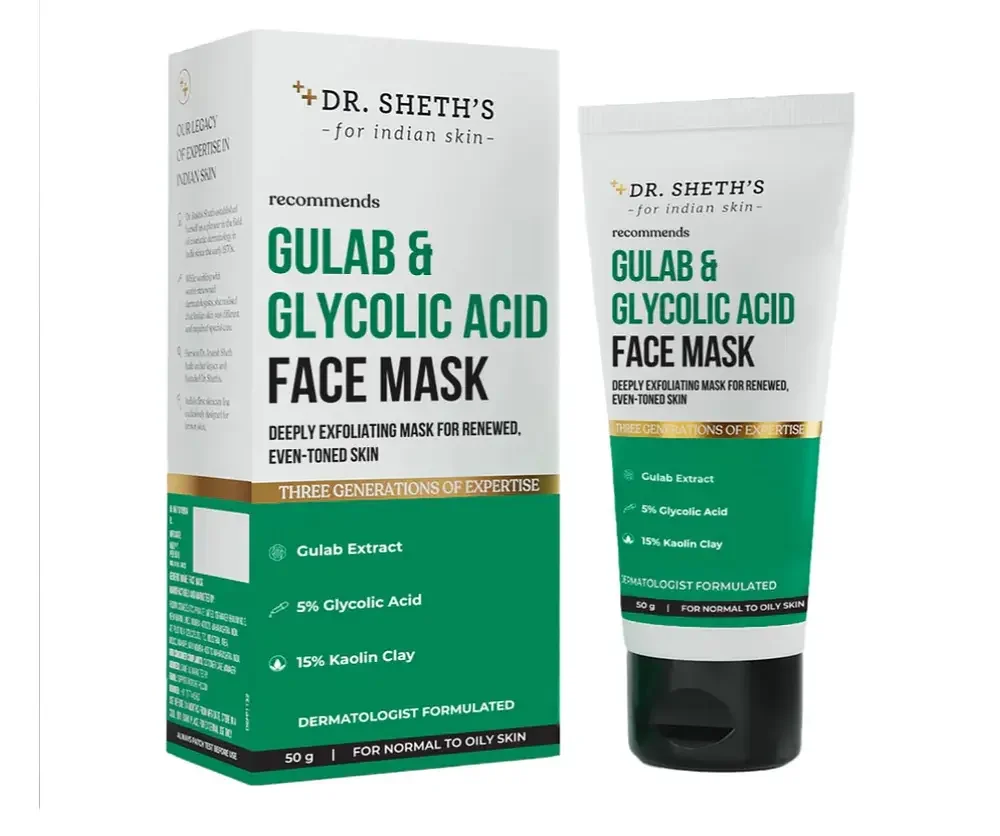 Gulab and Glycolic Acid Face Mask