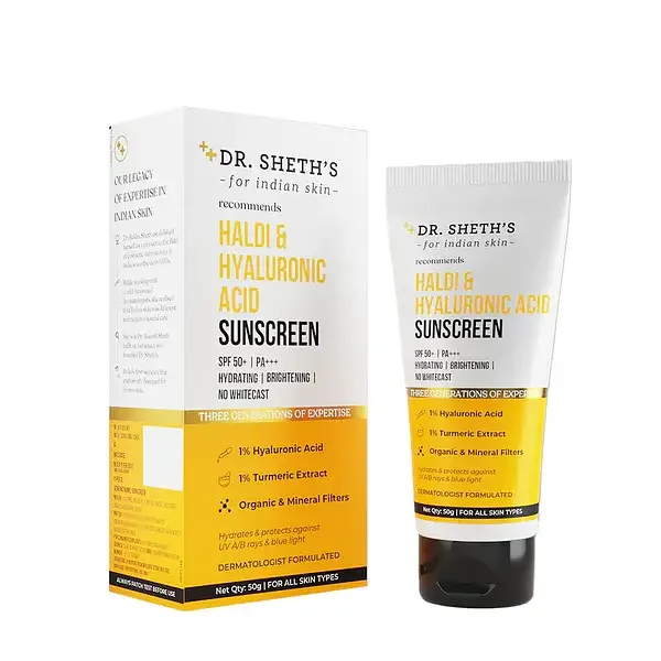 Haldi & Hyaluronic Acid Sunscreen SPF 50 PA+++