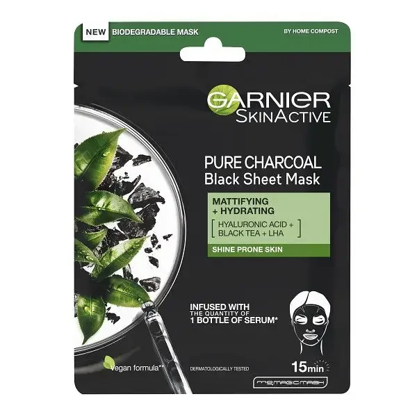 Pure Charcoal Black Sheet Mask
